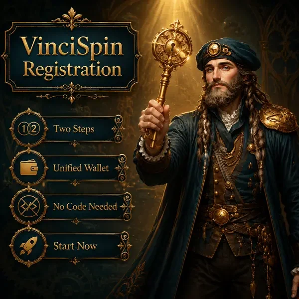 Maestro renacentista sosteniendo llave dorada desbloquea registro de VinciSpin en taller iluminado por velas